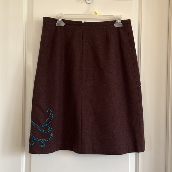 Ricki's vintage wool embroidered full skirt size 8 - Picture 3 of 3